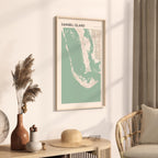 sanibel island, florida map poster - image 2