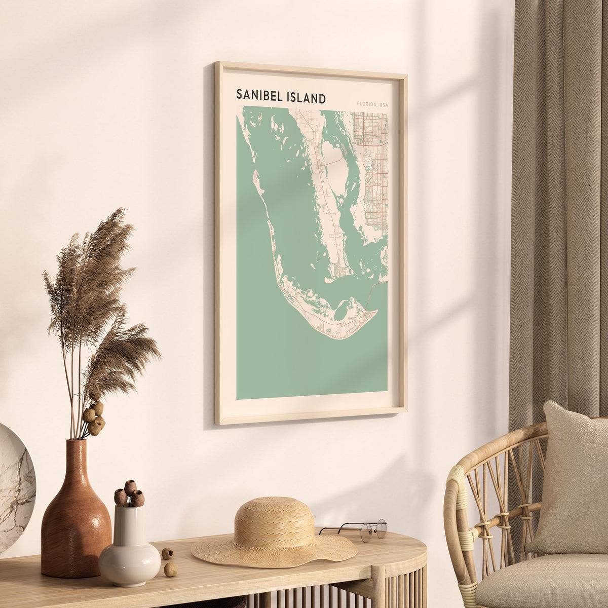 sanibel island, florida map poster - image 2