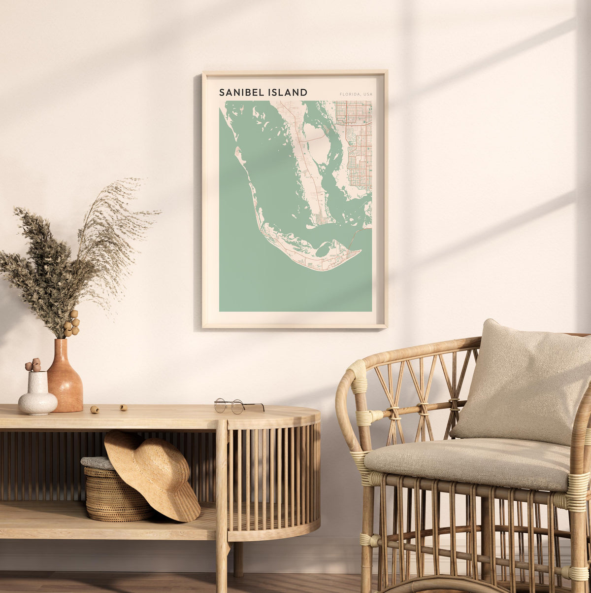 sanibel island, florida map poster - image 3