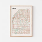 davie, florida map poster - image 1