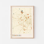 texarkana, texas map poster - image 1