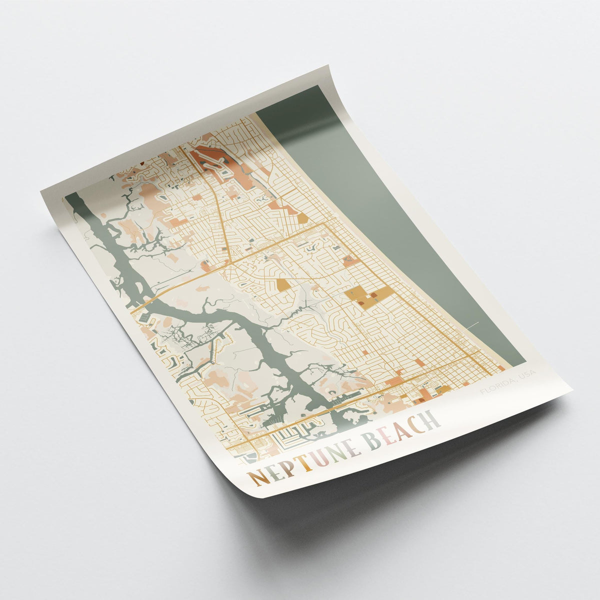 neptune beach, florida map poster - image 4