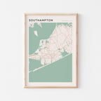southampton, new york map poster - image 1