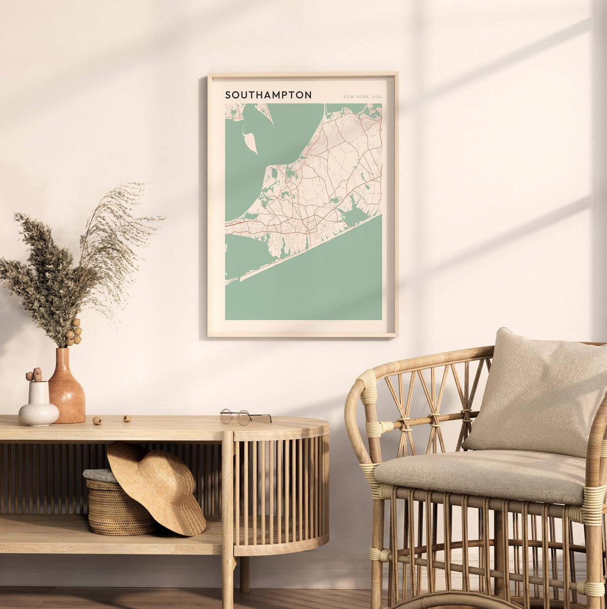 southampton, new york map poster - image 3