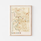 sacramento, california map poster - image 1