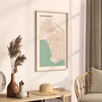 los angeles, california map poster - image 2