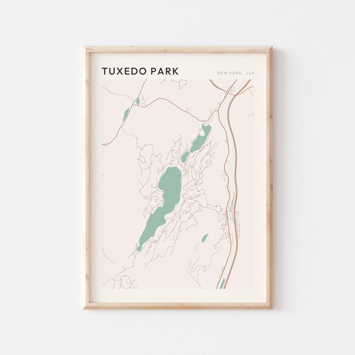 tuxedo park, new york map poster - image 1