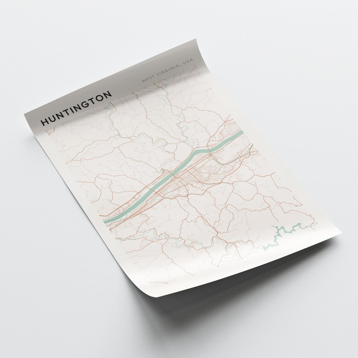 huntington, west virginia map poster - image 4