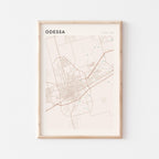 odessa, texas map poster - image 1