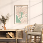 marina del rey, california map poster - image 3