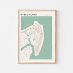 tybee island, georgia map poster - image 1