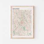 orlando, florida map poster - image 1