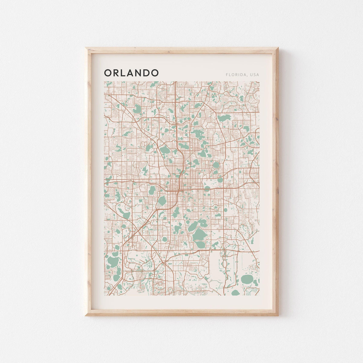 orlando, florida map poster - image 1