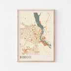 dubuque, iowa map poster - image 1