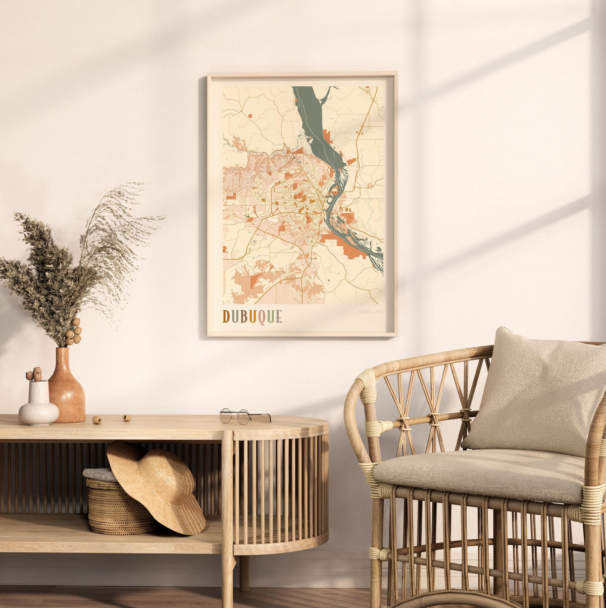 dubuque, iowa map poster - image 3