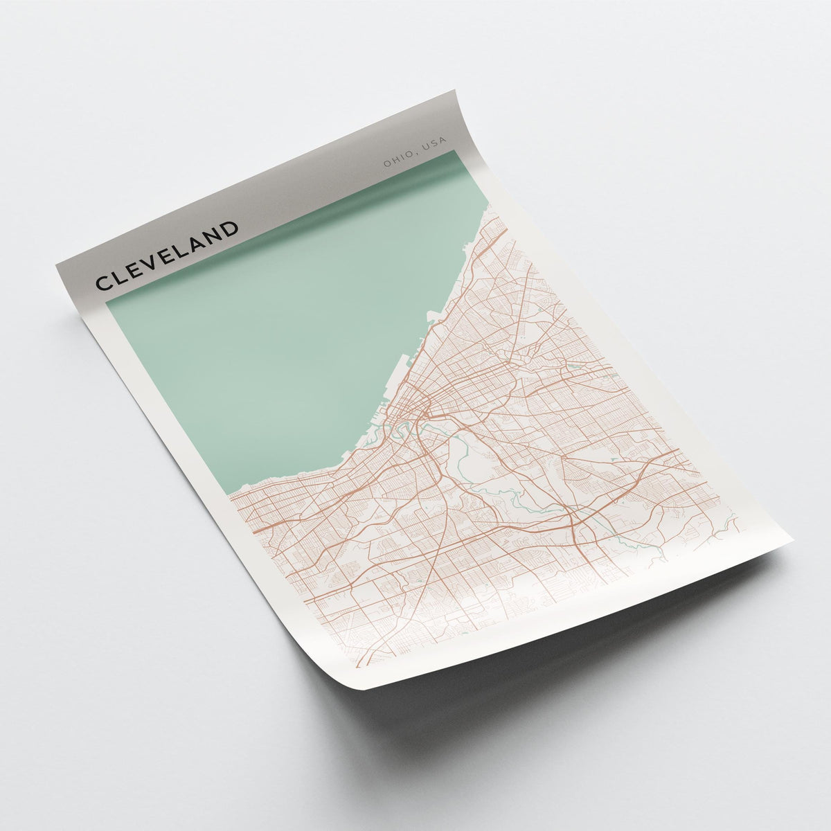 cleveland, ohio map poster - image 4