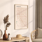 cupertino, california map poster - image 2