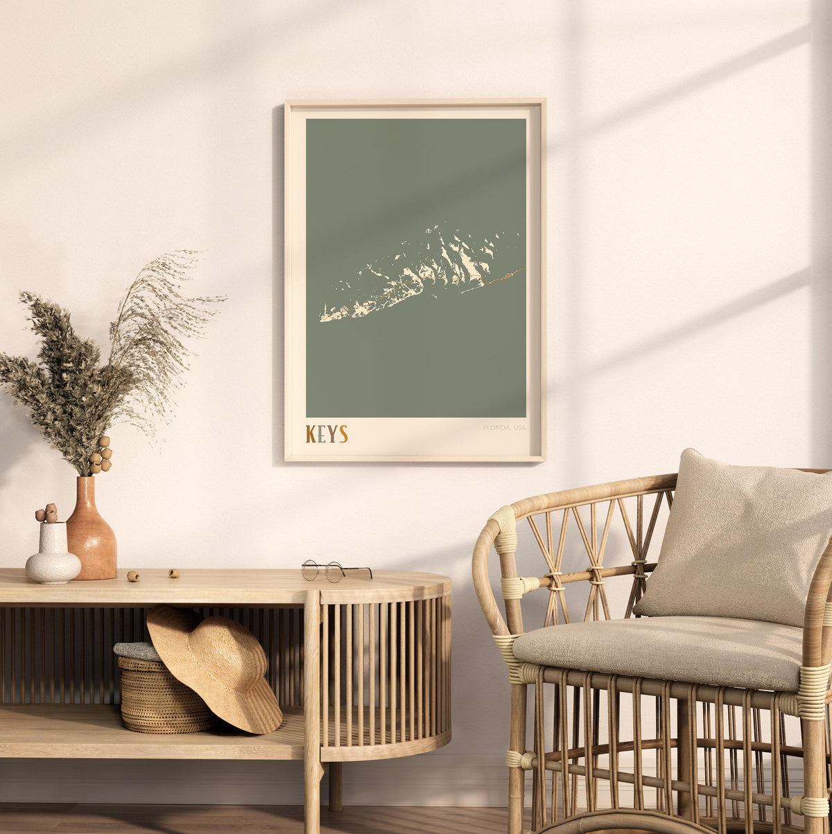 , florida map poster - image 3