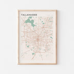 tallahassee, florida map poster - image 1