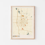 ardmore, oklahoma map poster - image 1