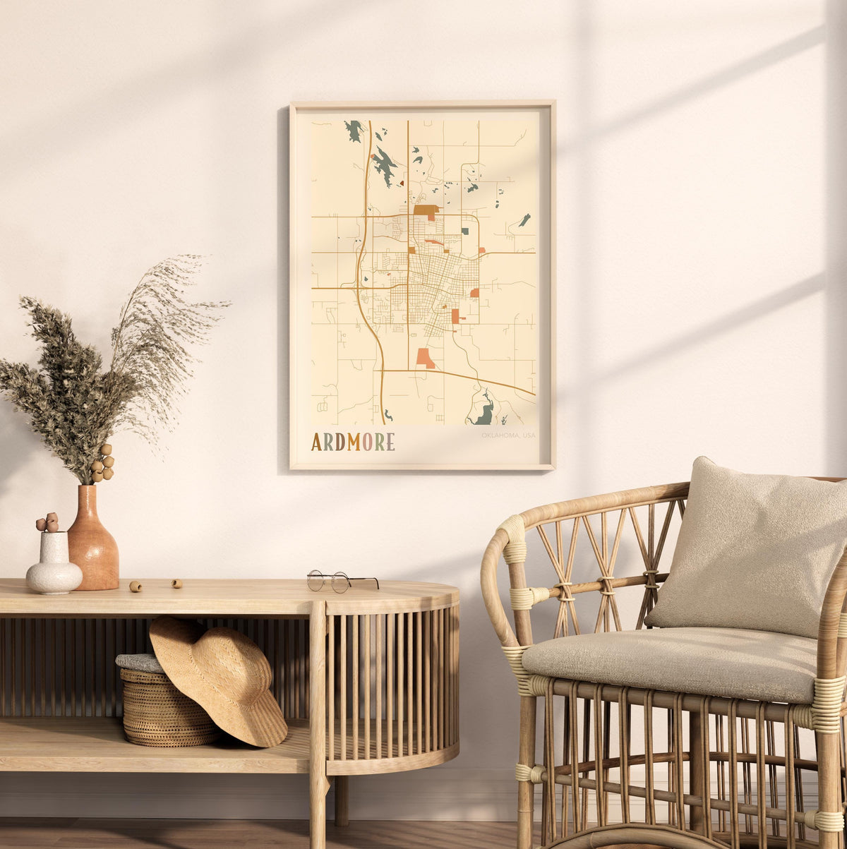 ardmore, oklahoma map poster - image 3