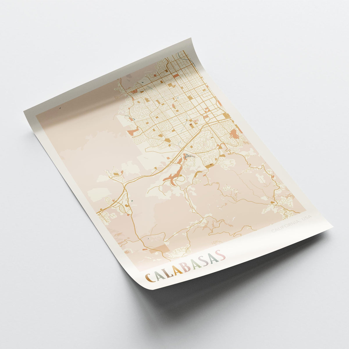 calabasas, california map poster - image 4