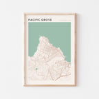 pacific grove, california map poster - image 1