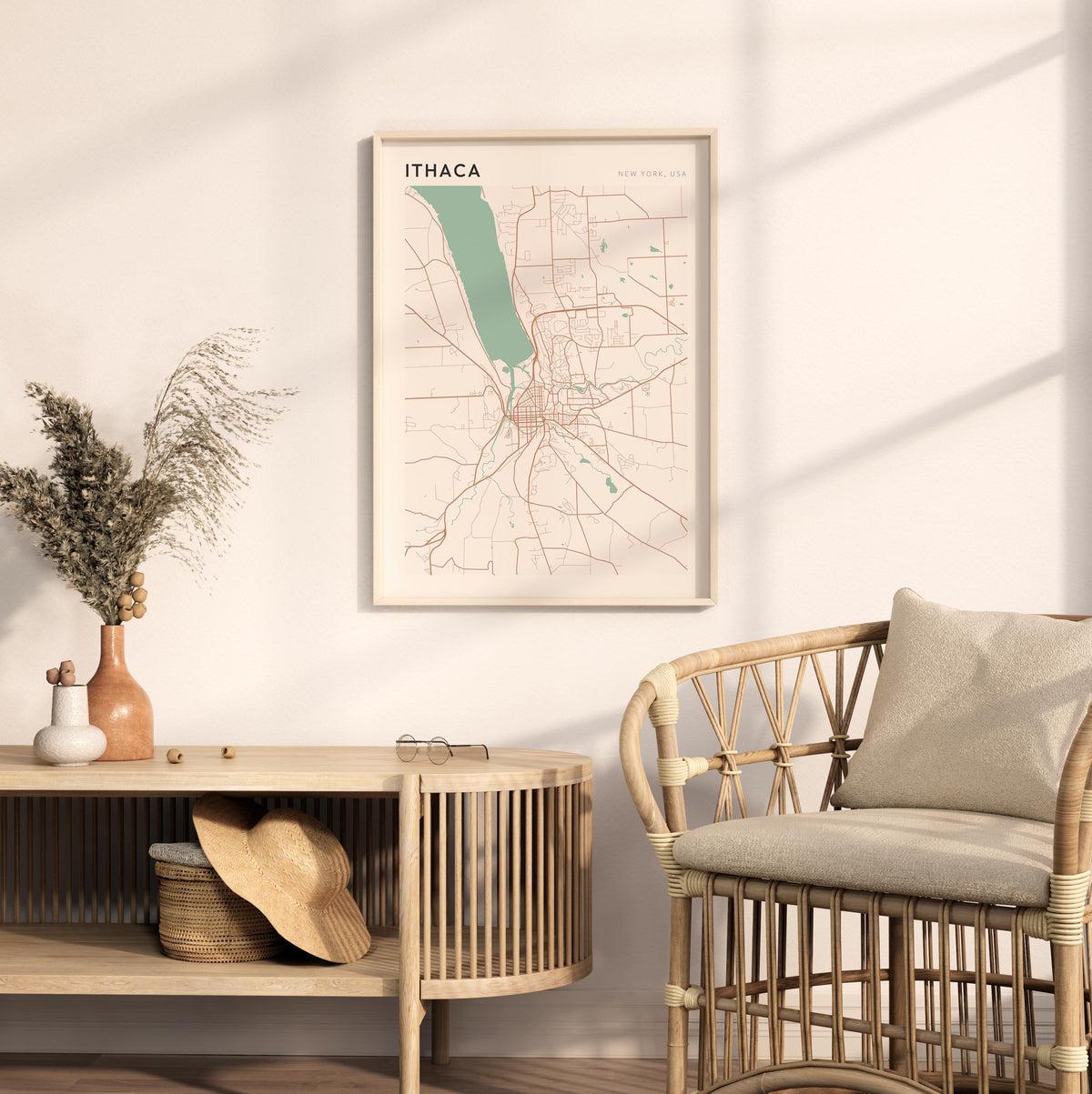 ithaca, new york map poster - image 3