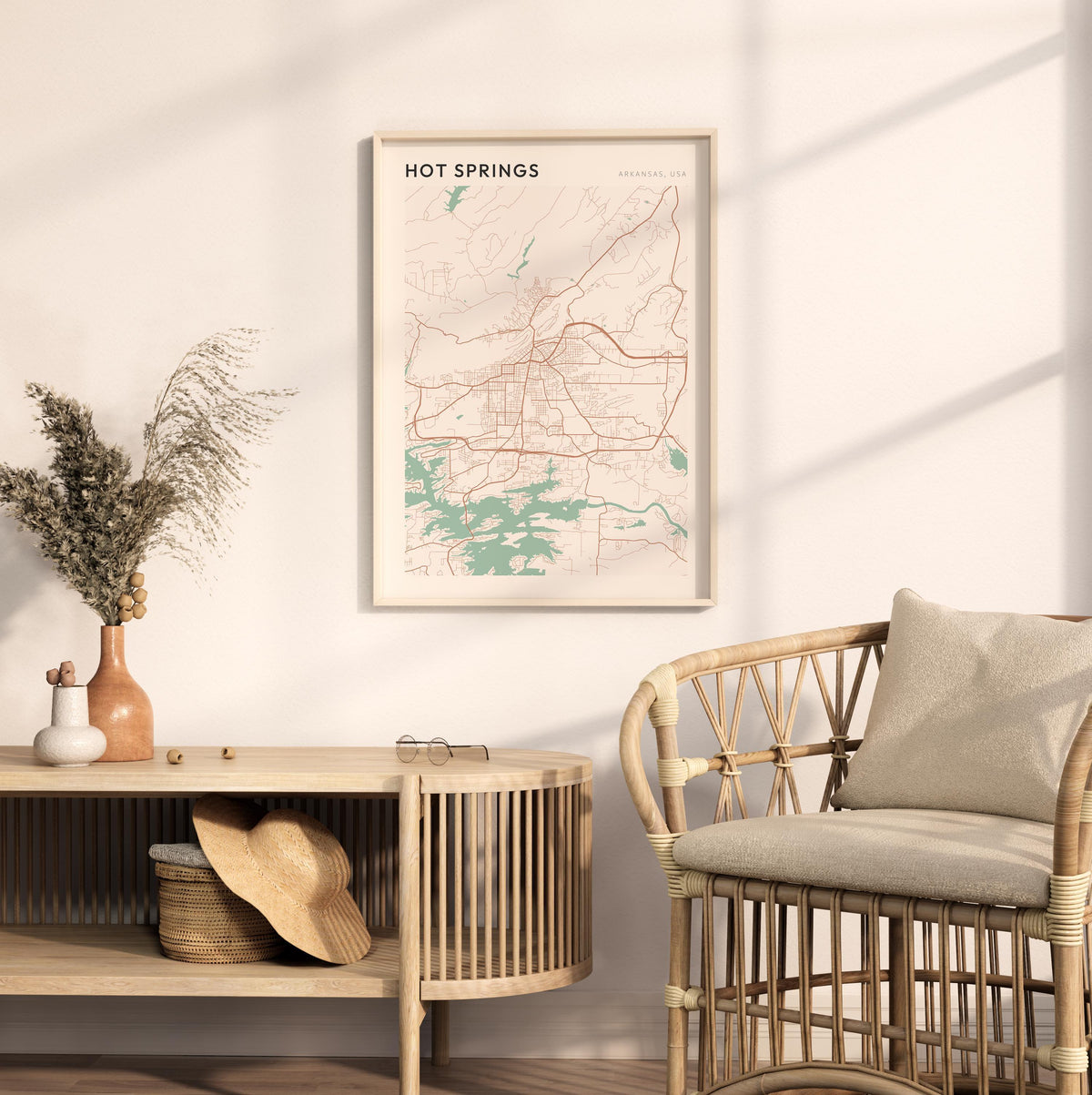 hot springs, arkansas map poster - image 3