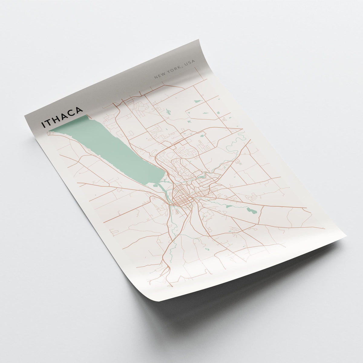 ithaca, new york map poster - image 4