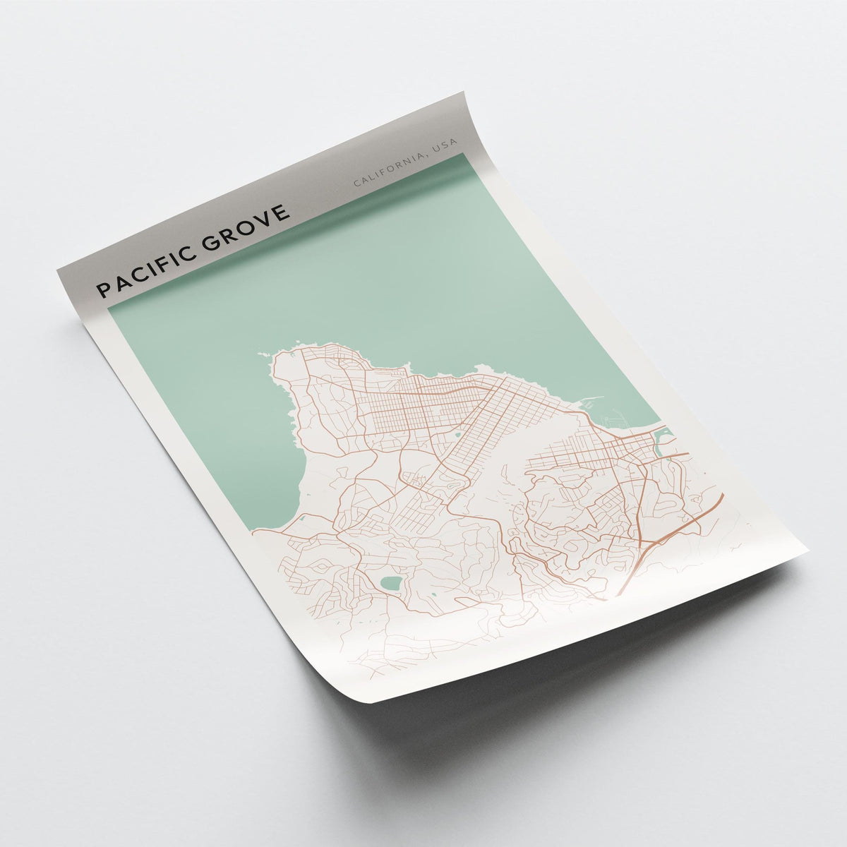 pacific grove, california map poster - image 4