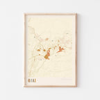 ojai, california map poster - image 1