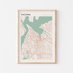 tacoma, washington map poster - image 1