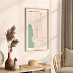 carmel-by-the-sea, california map poster - image 2