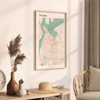 tacoma, washington map poster - image 2