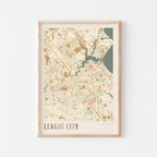 league city, texas map poster - image 1