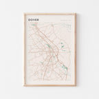 dover, delaware map poster - image 1