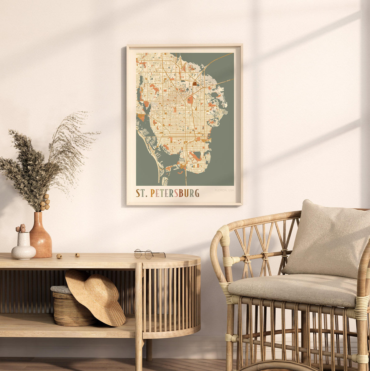 st. petersburg, florida map poster - image 3