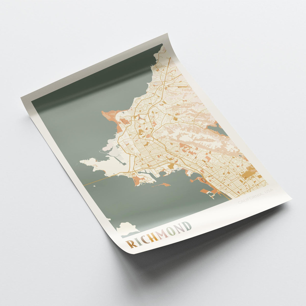 richmond, california map poster - image 4