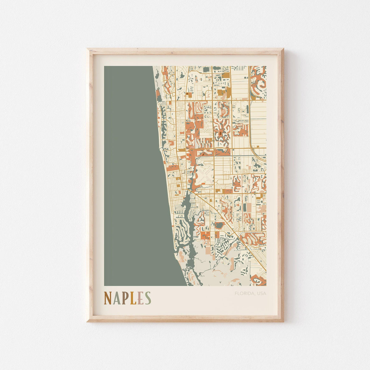 naples, florida map poster - image 1