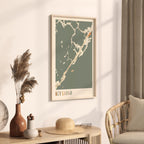 key largo, florida map poster - image 2