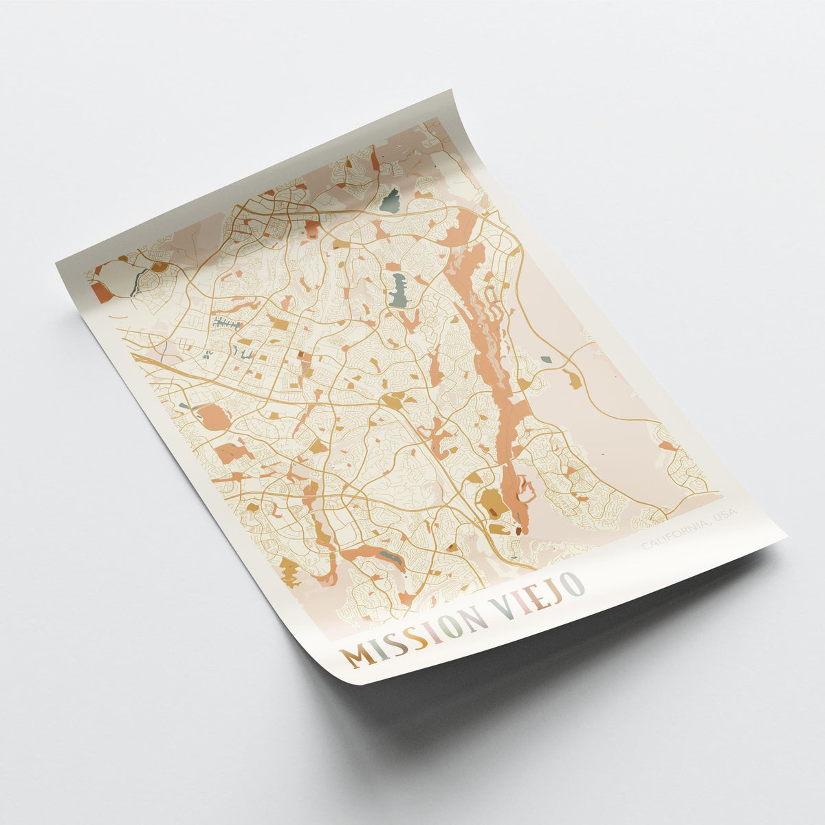 mission viejo, california map poster - image 4