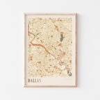 dallas, texas map poster - image 1