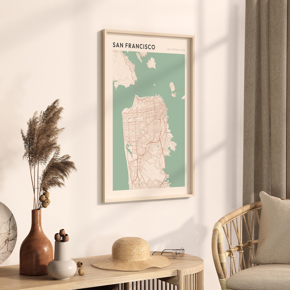 san francisco, california map poster - image 2
