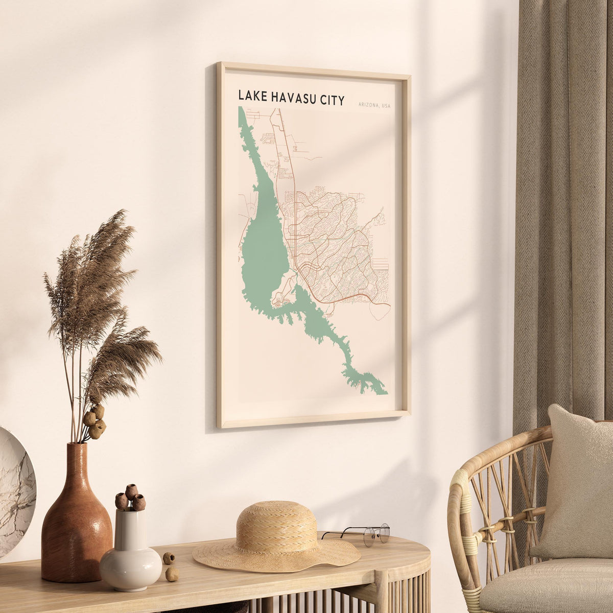 lake havasu city, arizona map poster - image 2