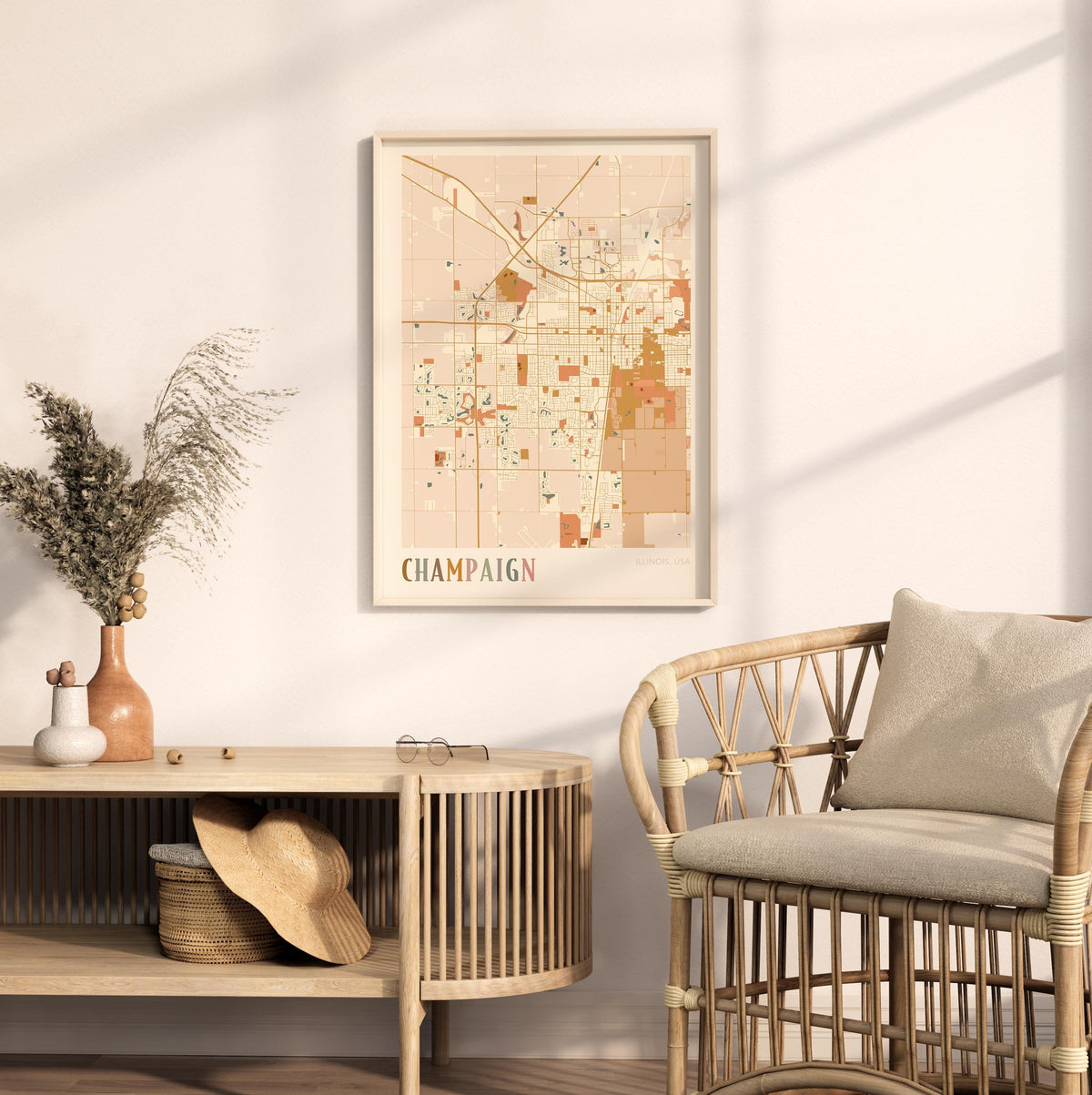 champaign, illinois map poster - image 3
