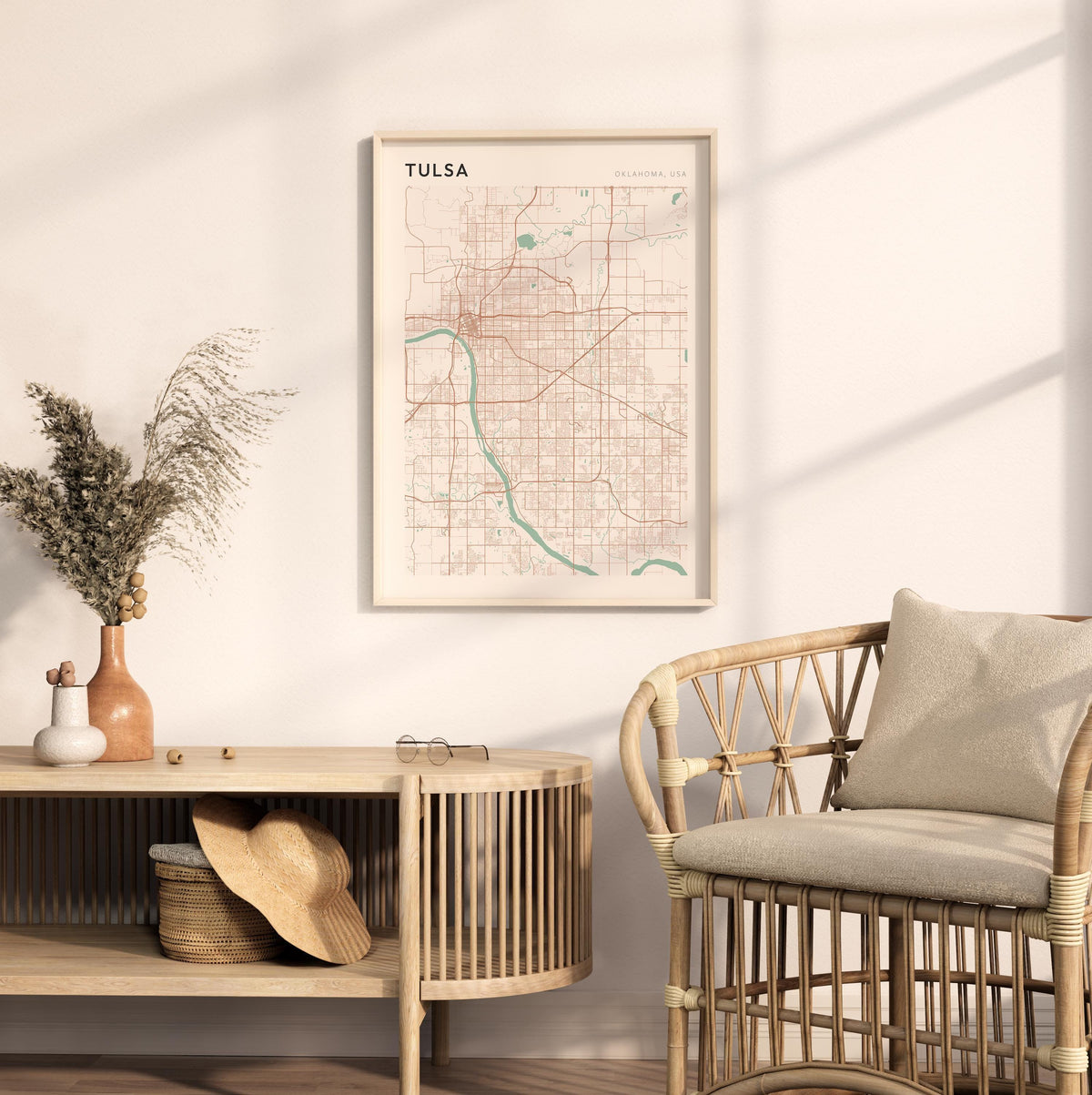 tulsa, oklahoma map poster - image 3