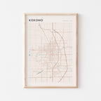 kokomo, indiana map poster - image 1