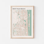 west palm beach, florida map poster - image 1