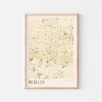 mcallen, texas map poster - image 1
